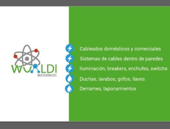 Servicios de electricidad y de fontanería