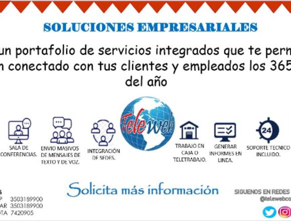 PLANTA TELEFONICA - TELETRABAJO -OFICINA VIRTUAL en Bogotá, D.C. (Municipio)