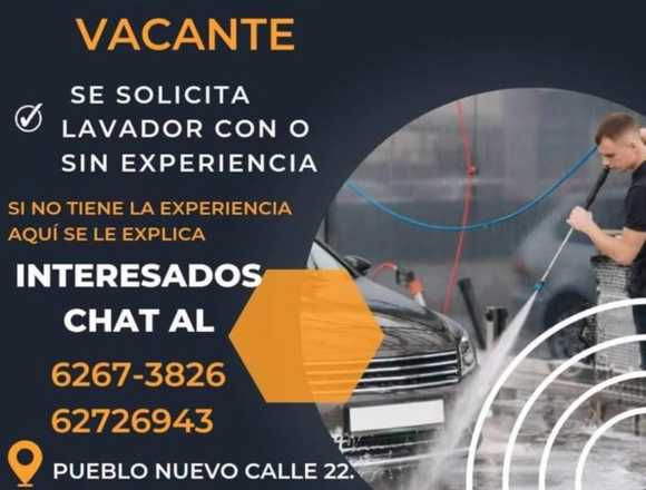 Alanys car wash nesecita lavadores en Panamá (Distrito)