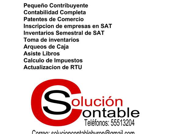 Solucion Contable Guatemala en Ciudad de Guatemala (Municipio)