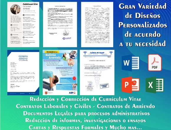 Servicio de Redaccion de Documentos en Calama (Comuna)