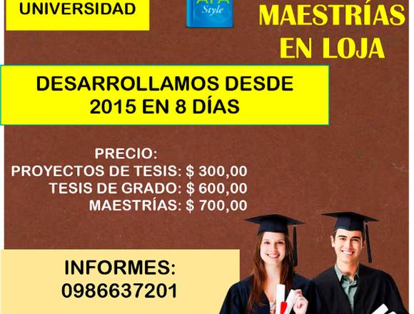 TESIS LOJA EN 8 DÍAS en Loja (Cantón)