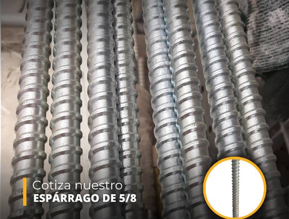 ESPÁRRAGO DE 5/8 (BARRA GALVANIZADA CON 2 TUERCAS) en Lima (Lima 1) (Distrito)