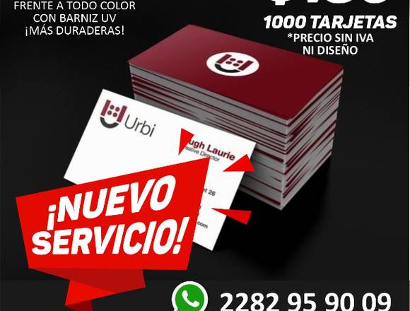Diseño de tarjetas de presentación en Xalapa (Municipio)