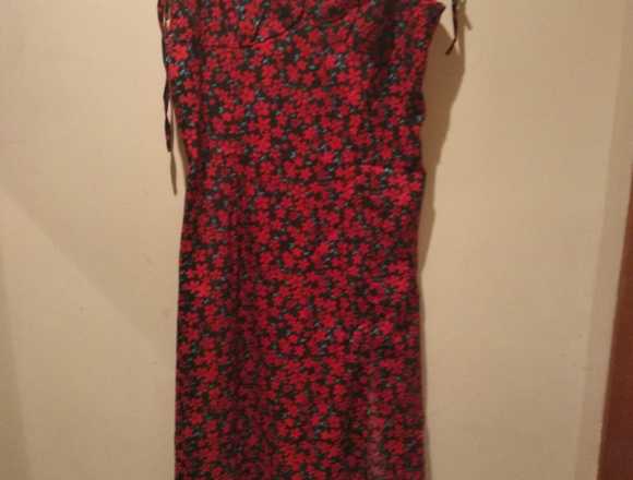 Vestido de Tirantes Estampado Rojo en Valencia (Municipio)