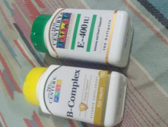 2 frascos vitaminas Complex B y E de 400 IU en Lima (Lima 1) (Distrito)