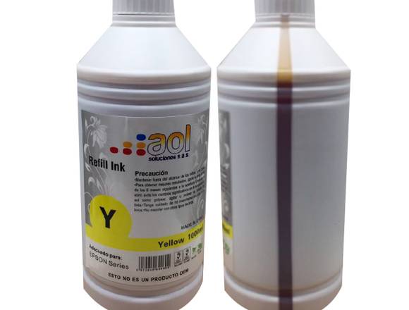 TINTA LITRO AOL YELLOW en Bucaramanga (Municipio)