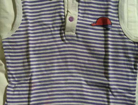 REMERA MUSCULOSA CON CUELLO NIÑO