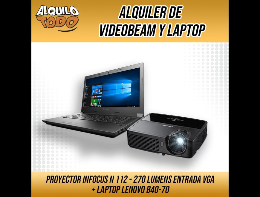 ALQUILER DE VIDEOBEAM + LAPTOP en Chacao (Municipio)