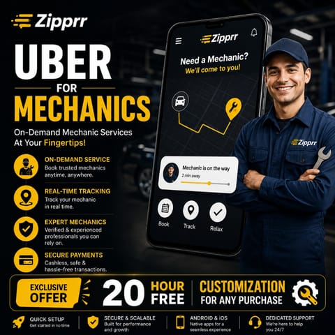 How Do I Start an On-Demand Car Repair Business Without Coding? Zipprr in USAF Academy (Locality)