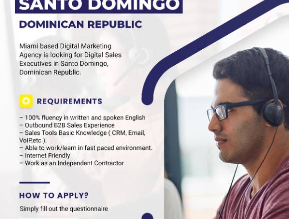 Digital Sales Executives in Santo Domingo en Santo Domingo Norte (Municipio)