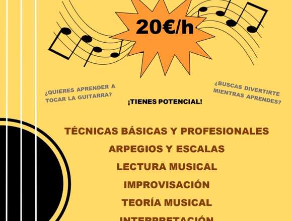 CLASES PARTICULARES DE GUITARRA :)