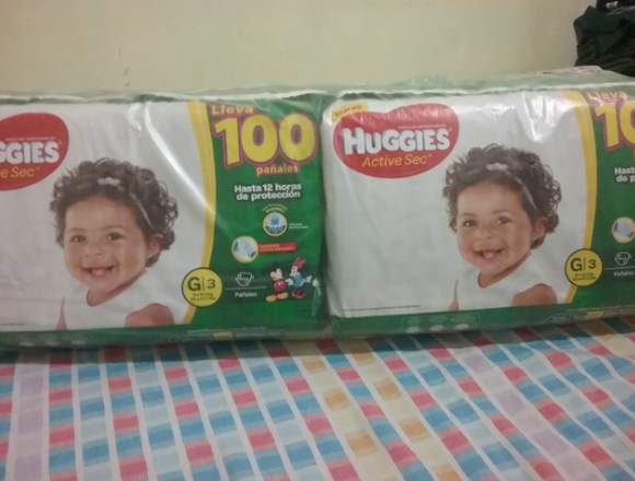 Pañales Huggies, de 100 unidades, talla G y XG en Miranda (Municipio)