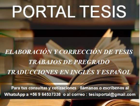 PORTAL TESIS, TRABAJOS Y TRADUCCIONES en Maule (Comuna)