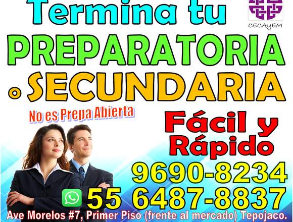 Preparatoria o Secundaria en un Examen en Cuautitlán (Municipio)
