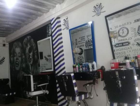 se vende barbershop y peluqueria unisex