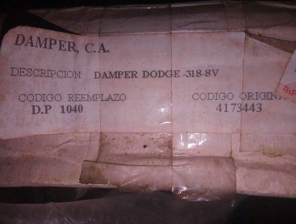 Damper Dodge 318 8v en Libertador (Municipio)
