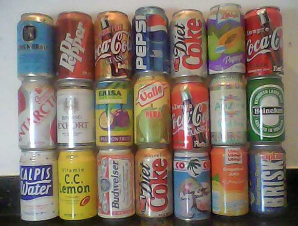 Latas de refrescos nacionales e importadas en Miranda (Municipio)