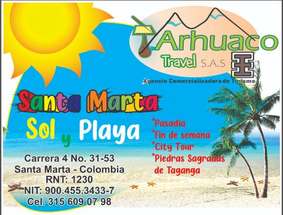 Pasadía en Santa Marta en Santa Marta (Municipio)