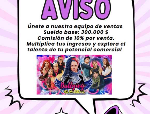 Se busca vendedor con pasión para ventas en Santiago (Comuna)