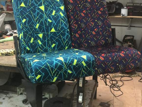 Cambio asientos autobus retapizados