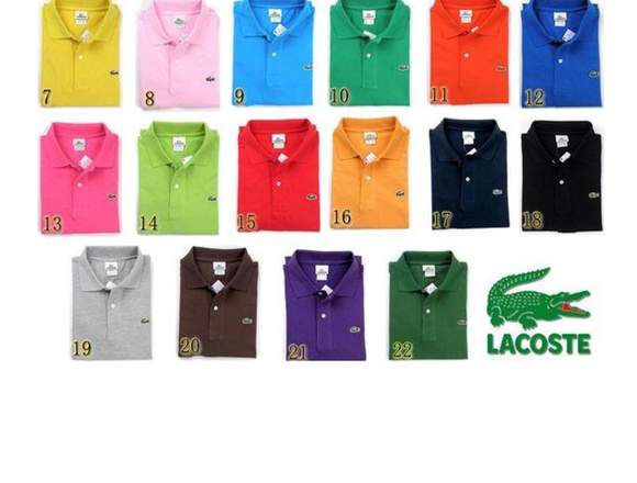 Lacoste, camisetas lacoste algodon piqué 100% en Arequipa (Distrito)