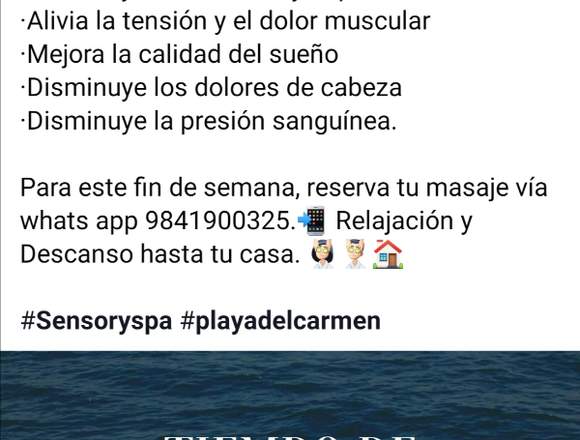 Masaje de relajación profesional. en Quintana Roo (Municipio)