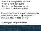Masaje de relajación profesional.