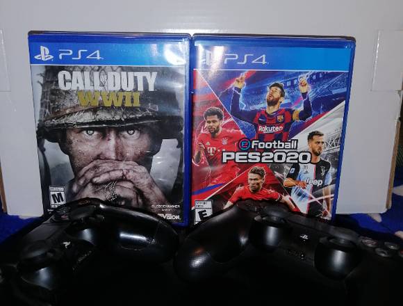 Playstation 4 slim 1 tera 3 controles 9 juegos en Santiago de Cali (Municipio)