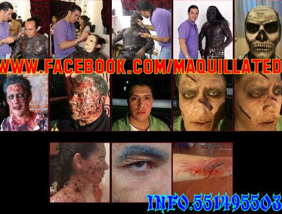 maquillajes para halloween de caracterizaciones en Azcapotzalco (Municipio)