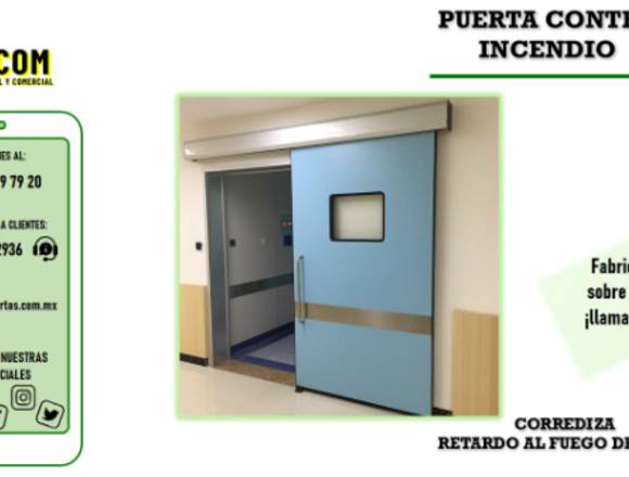 PUERTA CONTRA INCENDIO CORREDIZA en Lerma (Municipio)