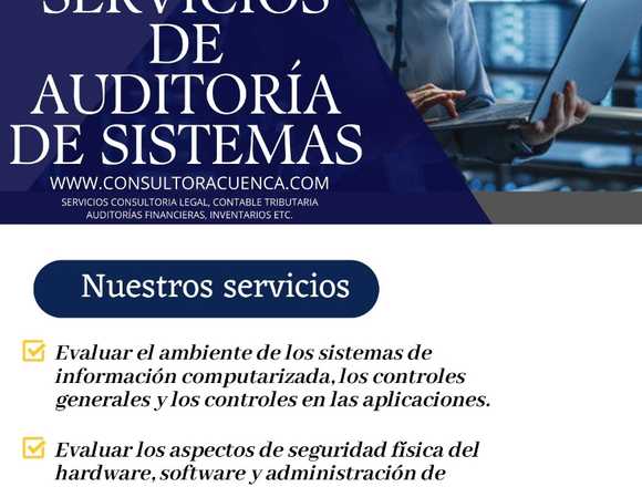 SERVICIOS DE AUDITORÍA DE SISTEMAS en Puno (Distrito)