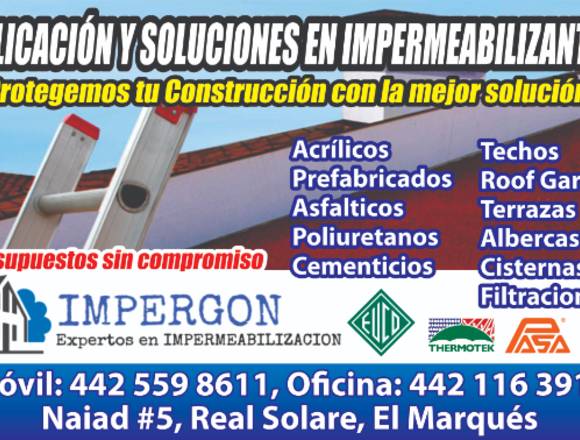 IMPERGON EXPERTOS EN IMPERMEABILIZAR en El Marqués (Municipio)