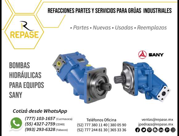 BOMBAS HIDRÁULICAS PARA EQUIPOS SANY