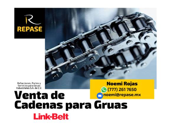 VENTA DE CADENAS PARA GRUAS LINK BELT en Mérida (Municipio)