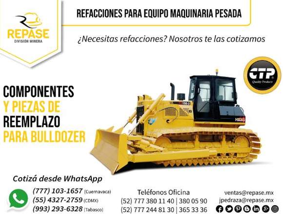 COMPONENTES Y PIEZAS DE REEMPLAZO PARA BULLDOZER en Mexicali (Municipio)