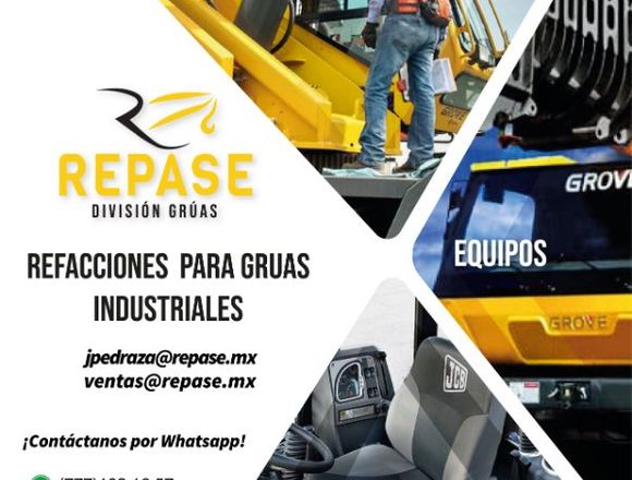 COMPONENTES ORIGINALES Y DE REEMPLAZO PARA GRÚAS en Tabasco (Municipio)