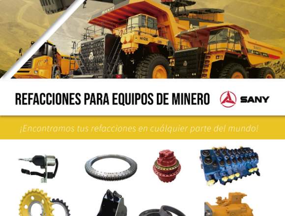 REFACCIONES PARA EQUIPOS DE MINERO SANY en Mérida (Municipio)