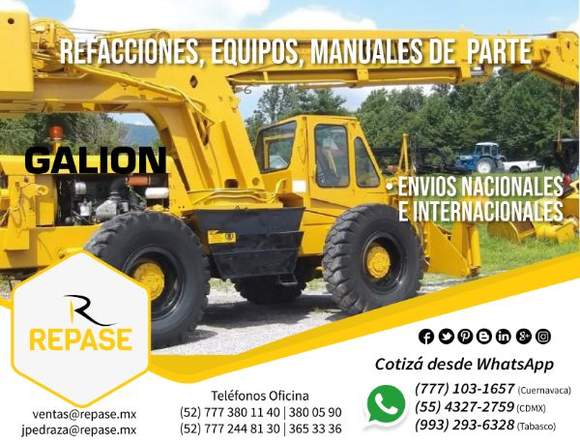 REFACCIONES, EQUIPOS Y MANUALES GALION