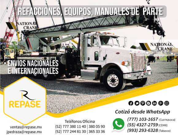 REFACCIONES Y EQUIPOS NATIONAL CRANE en Mérida (Municipio)