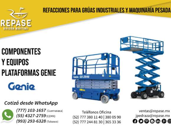 EQUIPOS PARA PLATAFORMAS GENIE en Mérida (Municipio)