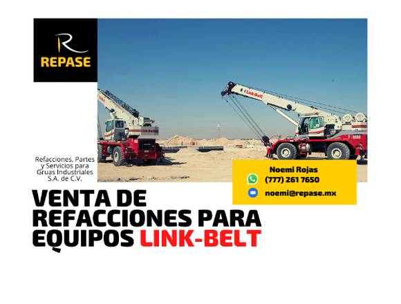 VENTA DE REFACCIONES PARA EQUIPOS LINK-BELT en Mérida (Municipio)
