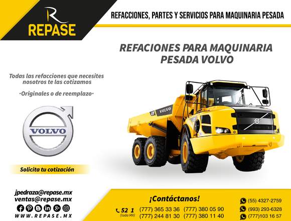Recambios para maquinaria pesada Volvo