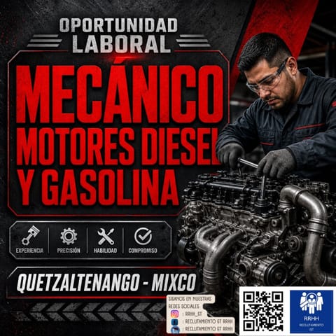 MECANICO AUTOMOTRIZ DIESEL GASOLINA EN QUETZALTENANGO XELA en Salcajá (Municipio)