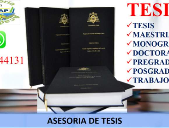 ASESORIA Y DESARROLLO DE TESIS,DOCTORADOS en Pichincha (Cantón)