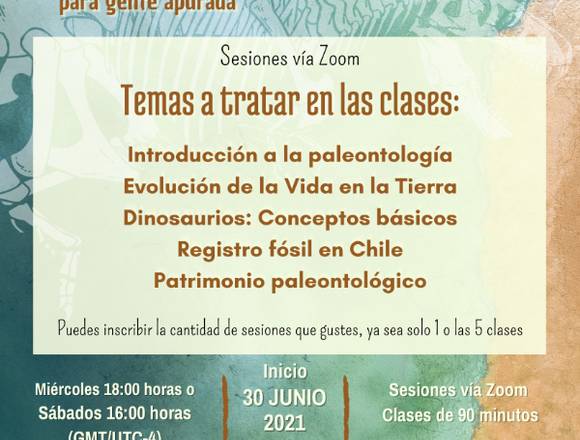 CURSO ONLINE "Paleontología para gente apurada" en Providencia (Comuna)