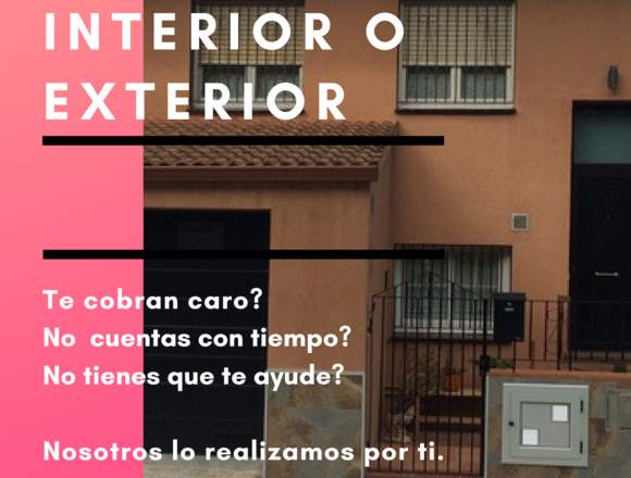 PINTAMOS TU CASA INTERIOR O EXTERIOR...