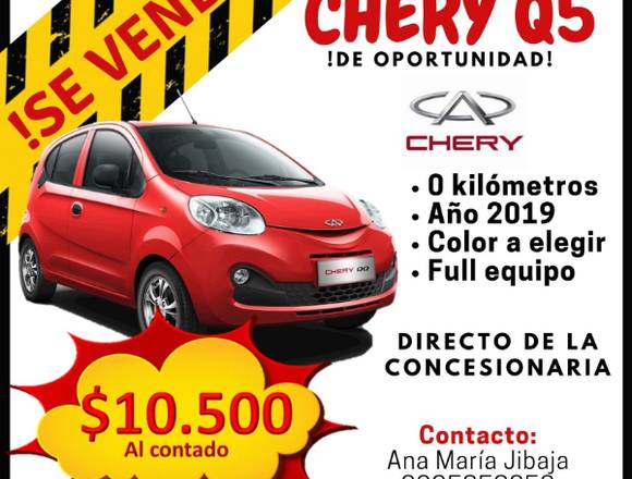 SE VENDE AUTO NUEVO CHERRY Q5 FULL EQUIPO, 2019 en Quito (Cantón)