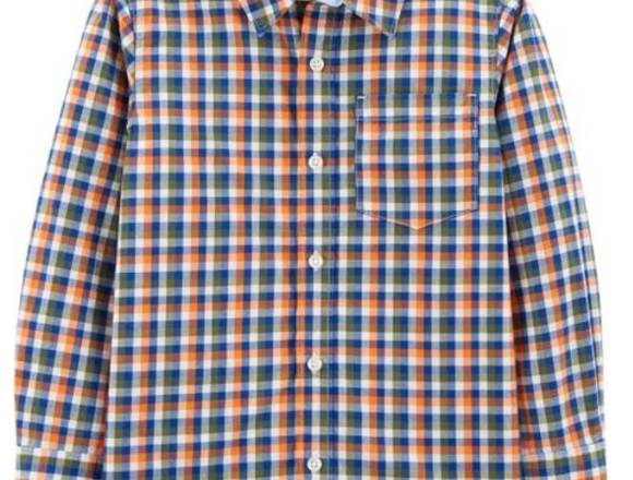 camisa a cuadros para niño 6 años