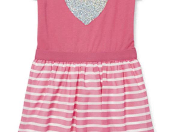 Vestido rosado ❤ dorado/plateado niña 16 años